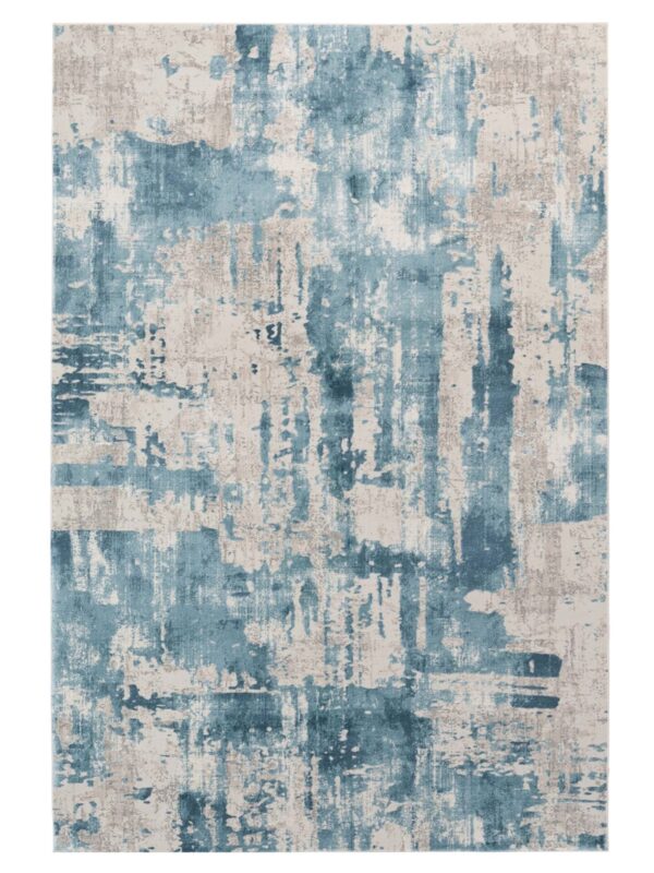 130423 7x10 Contemporary Blue Ivory